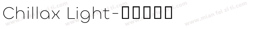 Chillax Light字体转换